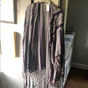 Free People Boho cardigan with fringe